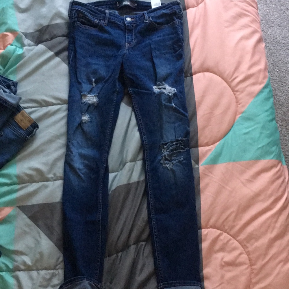 Hollister Distressed Super Skinny Jeans Size 5